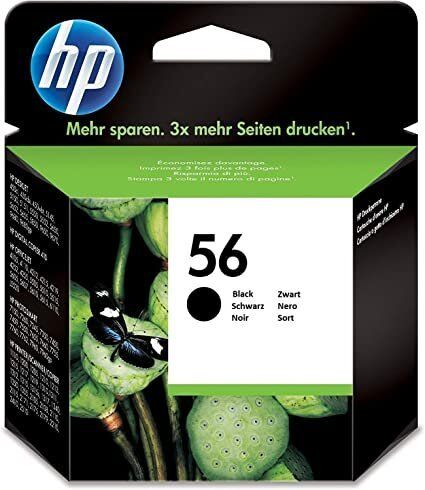HP 56 Black Original Ink Cartridge (C6656AE)